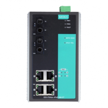 Коммутатор EDS-P506A-4PoE-MM-ST-T