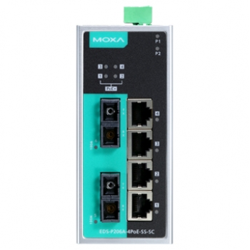 Коммутатор EDS-P206A-4PoE-SS-SC-T